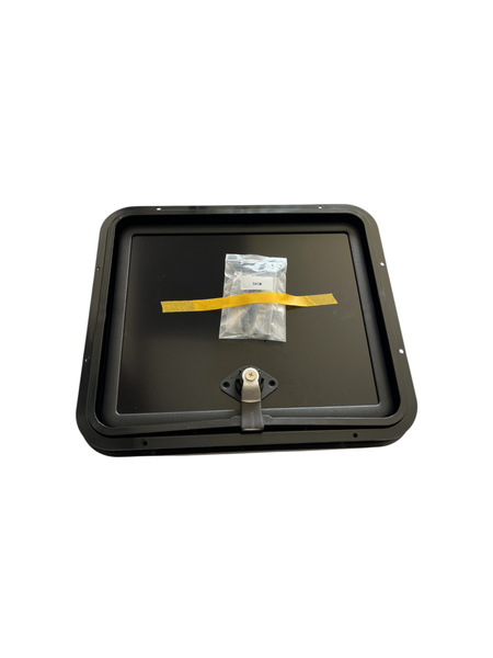 Drzwi serwisowe małe z kluczami CZARNE Sanjo