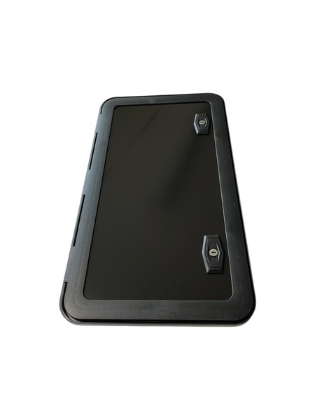 Drzwi serwisowe duże z kluczami CZARNE Sanjo